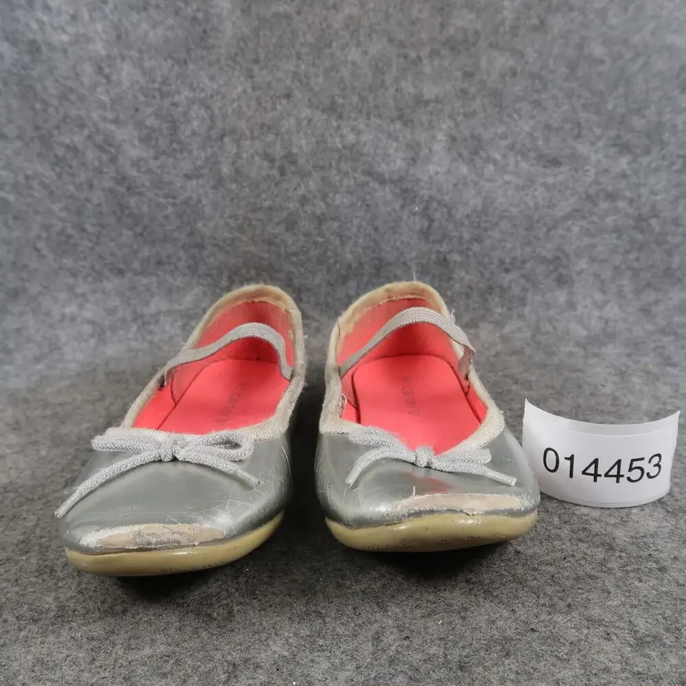Carters Shoes Kids Toddler 9 Ballet Flats Mary Jane Elastic Strap Metallic Girls